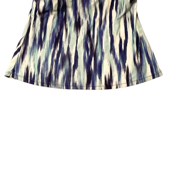 24th & Ocean Tankini Medium Women Navy Tie Dye Padded Neckline Cutout Detail - Picture 10 of 12